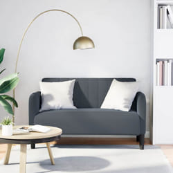 Vidaxl - Divano Divanetto Grigio Scuro 109 cm in Velluto 647725