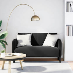 Vidaxl - Divano Divanetto Nero 109 cm in Velluto 560052