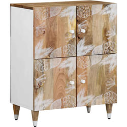 Vidaxl - Credenza 60x33,5x75 cm in Legno Massello di Mango 770376