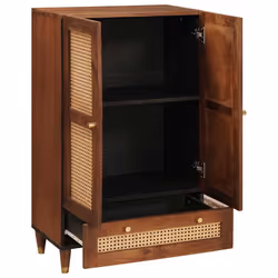 vidaXL Armadi e Supporti per Storage di Media con cassetto Marrone - Vista aggiuntiva 2