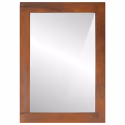 vidaXL Specchio con specchio marrone e argento 50 x 70 cm - Vista aggiuntiva 2
