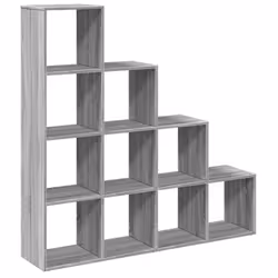 vidaXL Libreria 4 Ripiani Grigio Sonoma 131,5x29x131,5 cm Truciolato - Vista aggiuntiva 2