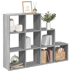 Libreria 3 Ripiani Grigio Sonoma 137,5x29x103,5 cm Truciolato Vidaxl 136253
