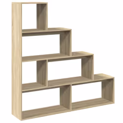 vidaXL Libreria 4 Ripiani Rovere Sonoma 143,5x29x143,5 cm Truciolato - Vista aggiuntiva 2