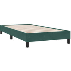 Giroletto senza Materasso Verde Scuro 80x210 cm in Velluto Vidaxl