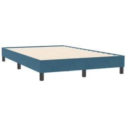 Giroletto senza Materasso Blu Scuro 120x210 cm Velluto Vidaxl