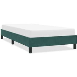 Giroletto senza Materasso Verde Scuro 80x220 cm in Velluto Vidaxl 868640