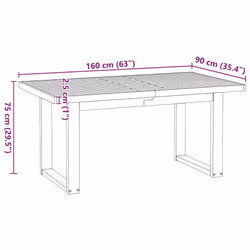 VidaXL 4100044 tavolo da cucina e sala da pranzo - Vista aggiuntiva 8