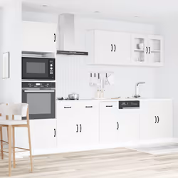 vidaXL Set Mobili da Cucina 7 pz Kalmar Bianco Legno Multistrato - Vista aggiuntiva 3