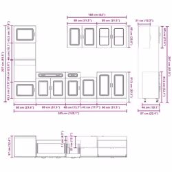 VidaXL 3314735 credenza e mobile per stanza da pranzo - Vista aggiuntiva 8