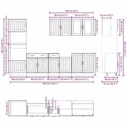 VidaXL 3314744 credenza e mobile per stanza da pranzo - Vista aggiuntiva 8