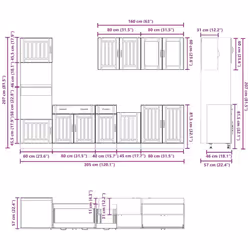 VidaXL 3314745 credenza e mobile per stanza da pranzo - Vista aggiuntiva 8