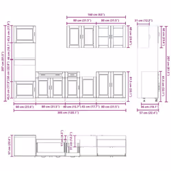 VidaXL 3314751 credenza e mobile per stanza da pranzo - Vista aggiuntiva 8