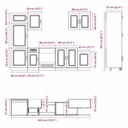 VidaXL 3314764 credenza e mobile per stanza da pranzo - Vista aggiuntiva 8