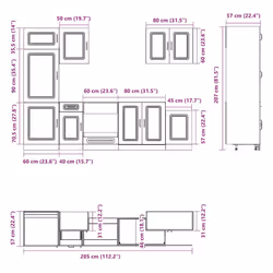VidaXL 3314765 credenza e mobile per stanza da pranzo - Vista aggiuntiva 8