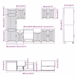VidaXL 3314772 credenza e mobile per stanza da pranzo - Vista aggiuntiva 8
