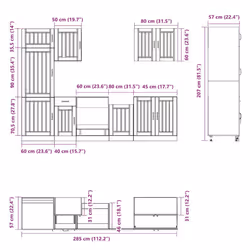 VidaXL 3314780 credenza e mobile per stanza da pranzo - Vista aggiuntiva 8