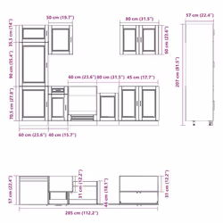 VidaXL 3314782 credenza e mobile per stanza da pranzo - Vista aggiuntiva 8