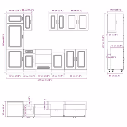 VidaXL 3314791 credenza e mobile per stanza da pranzo - Vista aggiuntiva 8