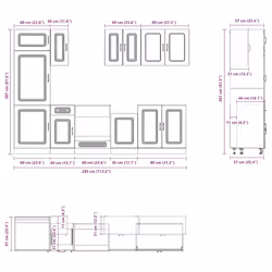 VidaXL 3314792 credenza e mobile per stanza da pranzo - Vista aggiuntiva 8