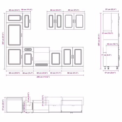 VidaXL 3314796 credenza e mobile per stanza da pranzo - Vista aggiuntiva 8