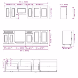VidaXL 3314829 credenza e mobile per stanza da pranzo - Vista aggiuntiva 7