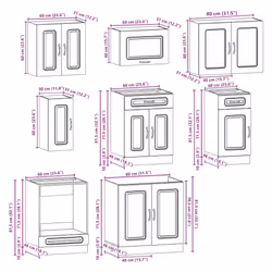 VidaXL 3314830 credenza e mobile per stanza da pranzo - Vista aggiuntiva 8