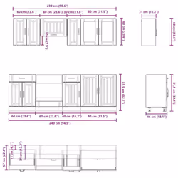VidaXL 3314833 credenza e mobile per stanza da pranzo - Vista aggiuntiva 7