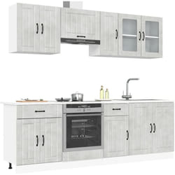 Vidaxl - Set Mobili da Cucina 8 pz Kalmar Grigio Cemento in Truciolato