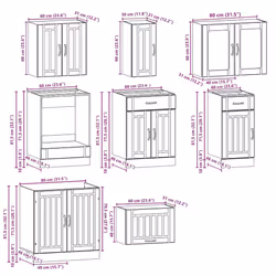 VidaXL 3314837 credenza e mobile per stanza da pranzo - Vista aggiuntiva 8