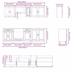 VidaXL 3314845 credenza e mobile per stanza da pranzo - Vista aggiuntiva 7