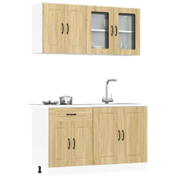 Vidaxl - Set Mobili da Cucina 4 pz Kalmar Rovere Sonoma in Truciolato 386377