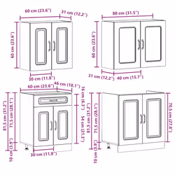 VidaXL 3314860 credenza e mobile per stanza da pranzo - Vista aggiuntiva 8