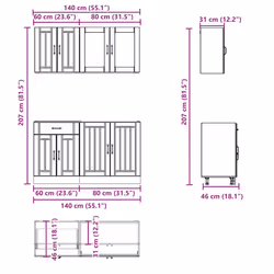 VidaXL 3314861 credenza e mobile per stanza da pranzo - Vista aggiuntiva 7