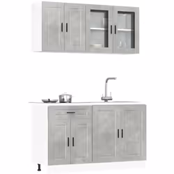 Questo set di 4 mobili da cucina, con il suo design elegante, ottimizza lo spazio della vostra cucina, fornendo ampio spazio ...