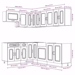 VidaXL 3314885 credenza e mobile per stanza da pranzo - Vista aggiuntiva 8