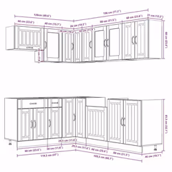 VidaXL 3314895 credenza e mobile per stanza da pranzo - Vista aggiuntiva 8