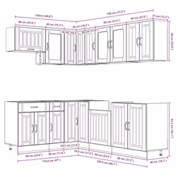 VidaXL 3314897 credenza e mobile per stanza da pranzo - Vista aggiuntiva 8