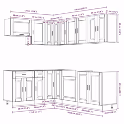 VidaXL 3314909 credenza e mobile per stanza da pranzo - Vista aggiuntiva 8