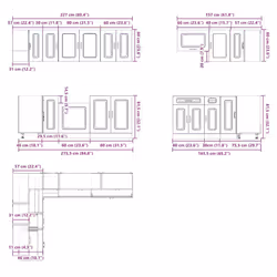 VidaXL 3314924 credenza e mobile per stanza da pranzo - Vista aggiuntiva 8