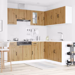 vidaXL Set Mobili da Cucina 11 pz Kalmar Rovere Artigianale Truciolato - Vista aggiuntiva 3