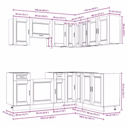 VidaXL 3314962 credenza e mobile per stanza da pranzo - Vista aggiuntiva 8