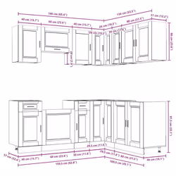 VidaXL 3314967 credenza e mobile per stanza da pranzo - Vista aggiuntiva 8