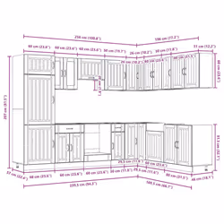 VidaXL 3314987 credenza e mobile per stanza da pranzo - Vista aggiuntiva 8