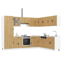 vidaXL Set Mobili da Cucina 14 pz Porto Rovere Artigianale Truciolato