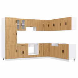 vidaXL Set Mobili da Cucina 14 pz Porto Rovere Artigianale Truciolato - Vista aggiuntiva 2