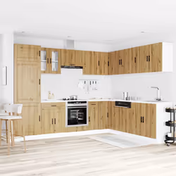 vidaXL Set Mobili da Cucina 14 pz Porto Rovere Artigianale Truciolato - Vista aggiuntiva 3