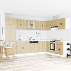 Base per lavabo vidaXL "Porto" con lavabo in rovere sonoma, 80x46x84,5 cm, in legno ingegnerizzato
