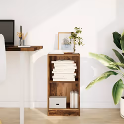 vidaXL Libreria Legno Antico 40x24x76 cm in Truciolato - Vista aggiuntiva 3