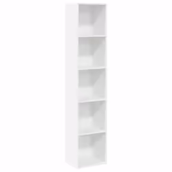 vidaXL Libreria Bianca 40x30x189 cm in Legno Multistrato - Vista aggiuntiva 2